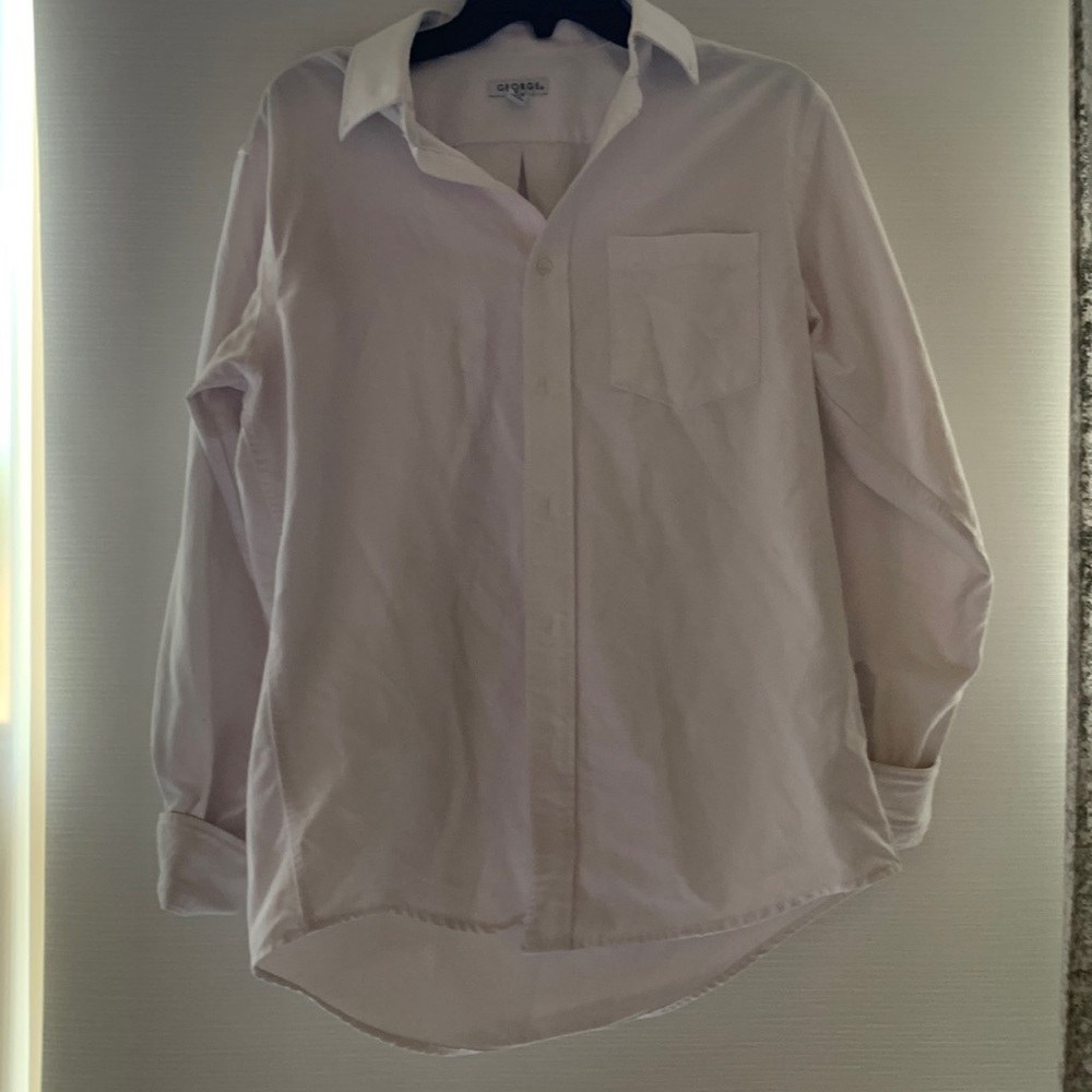 Men’s white button up